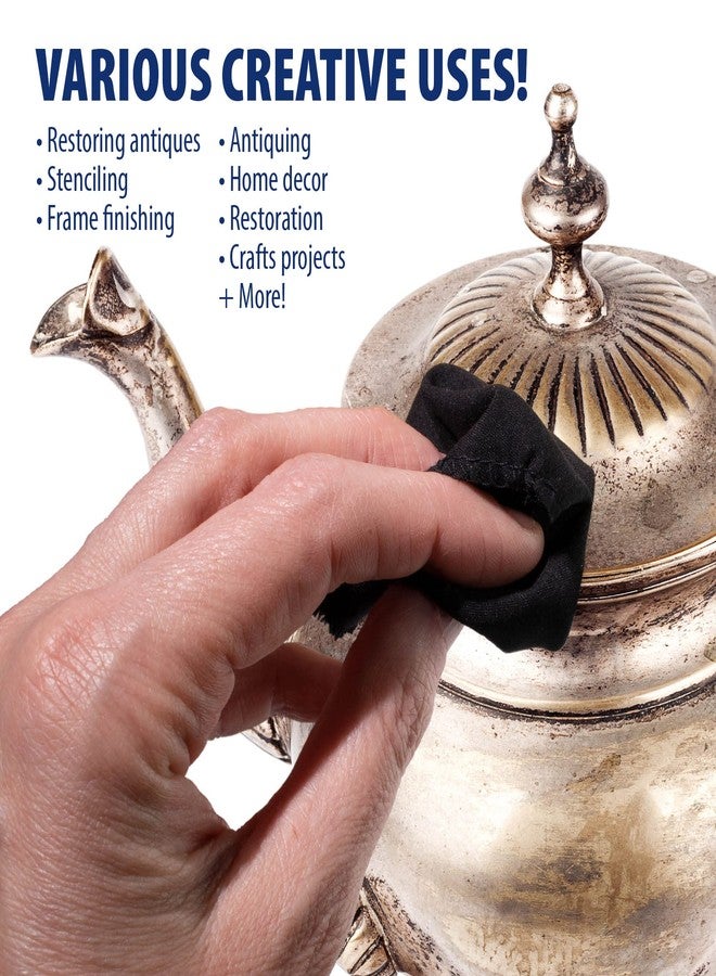 AMACO Rub n Buff Wax Metallic Finish - 2 Rub n Buff Pewter 15ml Tubes - Versatile Gilding Wax for Finishing Furniture Antiquing and Restoration - Rub and Buff Colors Set of Two - Image 4